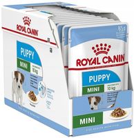 12 x Royal Canin Mini Puppy dla szczeniąt / KAWAŁKI W SOSIE 85g