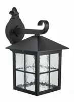Kinkiet ogrodowy retro czarna lampa średniowieczna elewacyjna ogród E27
