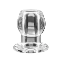 perfect fit tunnel plug medium clear przezroczysty korek z otworem 6,4 cm