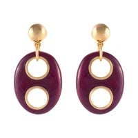 kolczyki duże, owalne elementy z emalią (p25/lat/135au)