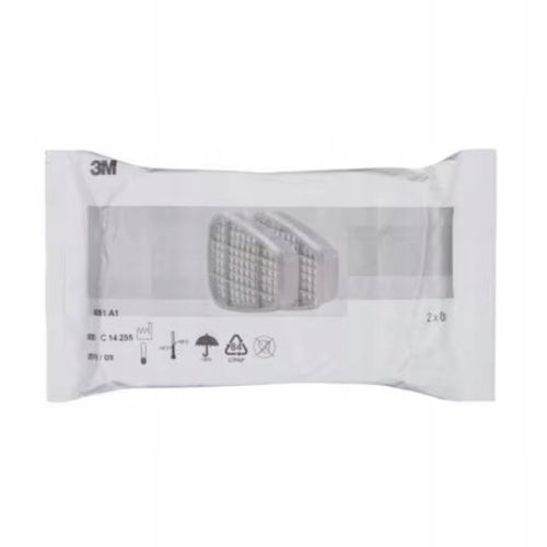 Pochłaniacz Filtr Węglowy Do Maski 3M 6051 A1 2szt oryginał lakierniczy na Arena.pl