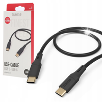 Kabel HAMA Ładujący/data Flexible USB-C - 1.5m Czarny