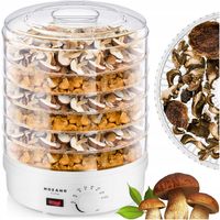 Suszarka spożywcza do żywności Mozano Food Dehydrator 500W 6 sit biała