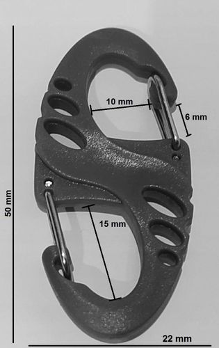 Mini karabińczyk klamra haczyk klucze plecak pasek na Arena.pl