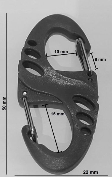 Mini karabińczyk klamra haczyk klucze plecak pasek zdjęcie 3