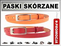 DSP-1 Pasek DAMSKI SKORZANY Waski 1,5cm KOLORY