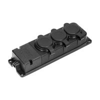 rozdzielacz listwa ip44, guma 3*2p+z - on-13166