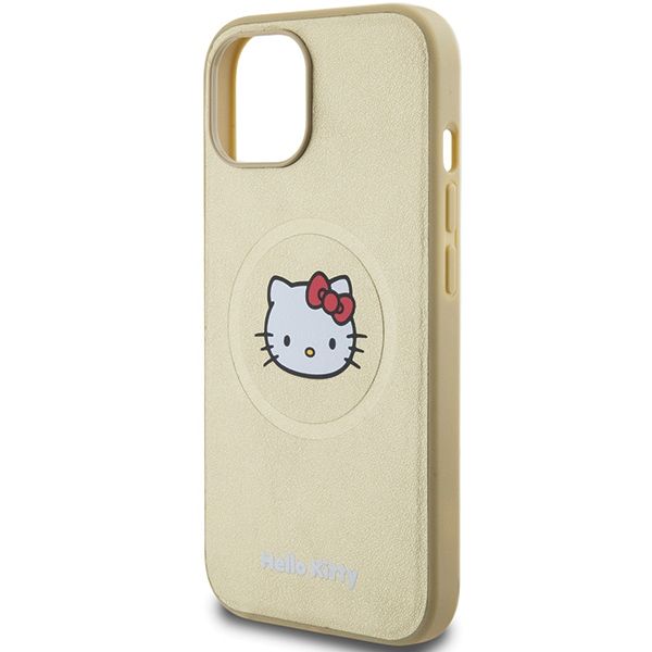 Etui Hello Kitty do iPhone 15, iPhone 14, iPhone 13, Złoty, MagSafe zdjęcie 6