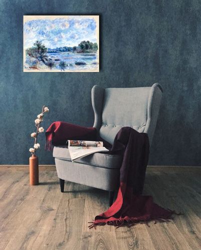 Landscape at Pont Aven, Auguste Renoir - obraz na płótnie 60x40 cm na Arena.pl