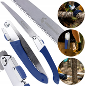 PIŁA RĘCZNA SKŁADANA DO DREWNA GAŁĘZI PATYKÓW 54 CM DO OGRODU SADU MOCNA