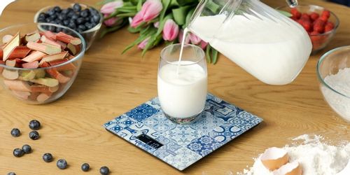 Waga kuchenna elektroniczna ZELMER ZKS1100C 5 kg LCD szkło wzór na Arena.pl