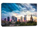 Warszawa Wieżowce Panorama Miasta - obraz na płótnie 50x40 cm