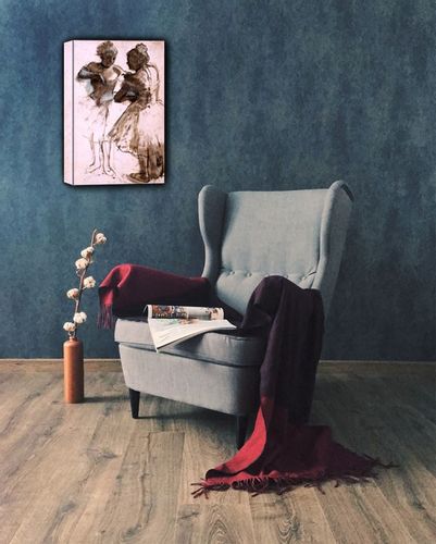 Two Dancers, Edgar Degas - obraz na płótnie 70x100 cm na Arena.pl