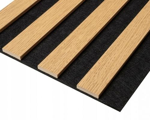 Lamele ścienne, akustyczne 54x260 cm na czarnym filcu Dąb i inne na Arena.pl