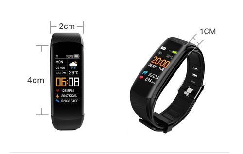 smartwatch giewont czarno jasnofioletowy 2 paski gw200-8 na Arena.pl