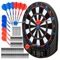 Matepro ZESTAW TARCZA ELEKTRONICZNA DO GRY W DART RZUTKI LOTKI