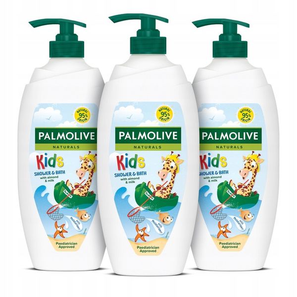 PALMOLIVE żel i płyn do kąpieli dla dzieci 3x750ml zdjęcie 1