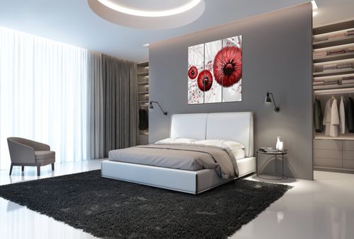 Obraz Drukowany 90X80 Czerwone Dmuchawce 2 na Arena.pl