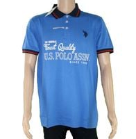 Męska koszulka polo U.S. Polo Assn. Finest Quality niebieska - rozmiar L