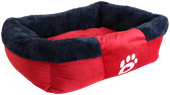 Legowisko dla psa czerwone L prostokątne SOFA 61x51x16cm