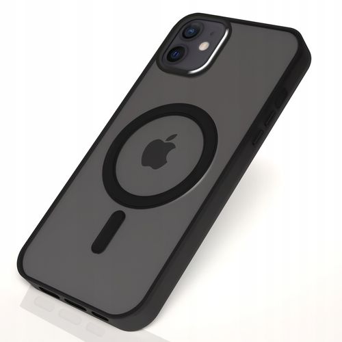 Etui Magsafe Do Apple iPhone 12 / 12 Pro (Czarne Matowe, Wzmacniane) +Szkło na Arena.pl
