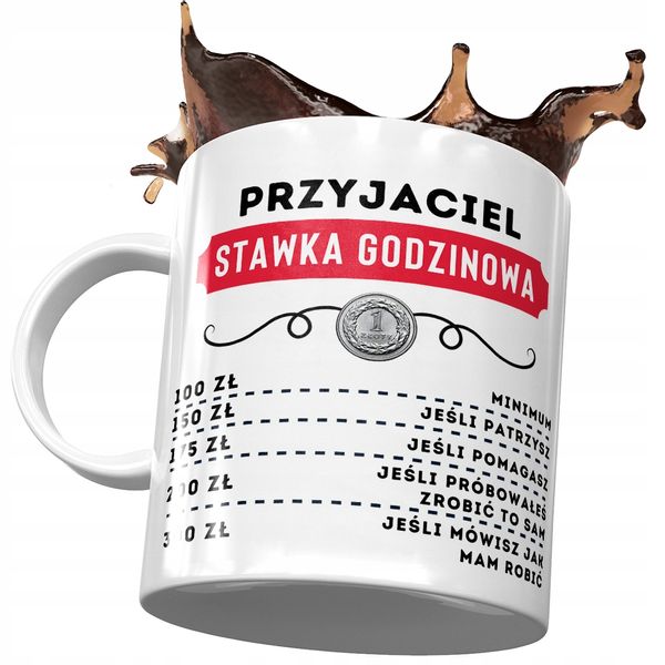 Dla Przyjaciela Kubek Na Urodziny Na Prezent Z Nadrukiem Ze Zdjęciem zdjęcie 1