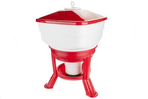 Poidło automatyczne dla drobiu, duże, 40 l, biało-czerwone, Novital na Arena.pl