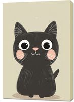 Obraz 70x100cm Wzory dla Dzieci, Dziewczynki i Chłopca - Kotek