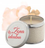 Oryginalne świeczki zapachowe na Dzień Kobiet upominek z nadrukiem DLA ŻONY