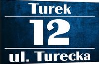 Tabliczka adresowa Numer domu Tablica adres posesji Metal ALUMINIUM 30x20cm