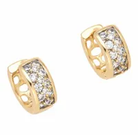 KOLCZYKI ZŁOTE STAL CHIRURGICZNA 316L KOŁA KÓŁKA MAŁE