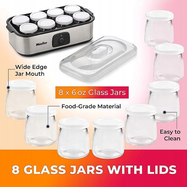 Jogurtownica ZRÓB SOBIE JOGURT DOMOWY x 8 słoiczków bądź i żyj FIT zdrowo zdjęcie 15