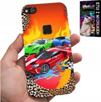 ETUI DO HUAWEI P9 LITE 2016 - DLA DZIECI, SAMOCHODY WYŚCIGOWE + FOLIA