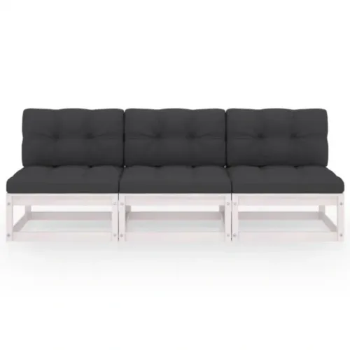 3-osobowa sofa z poduszkami, lite drewno sosnowe na Arena.pl