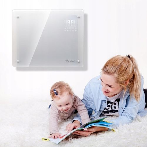 Grzejnik elektryczny ścienny szklany energooszczędny 1,5 kW WiFi EGW-15B na Arena.pl