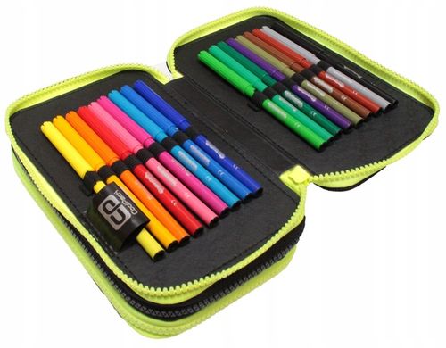 CoolPack Piórnik szkolny trzykomorowy z wyposażeniem Gradient Lemon na Arena.pl