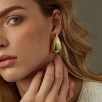 Kolczyki złote duże długie owalne łezki krople kulki kule