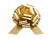 DUŻA KOKARDA NA PREZENT samochód auto rower choinkę ZŁOTA XXL 30 cm