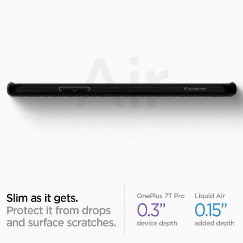Etui Spigen Liquid Air Oneplus 7t Pro Matte Black na Arena.pl