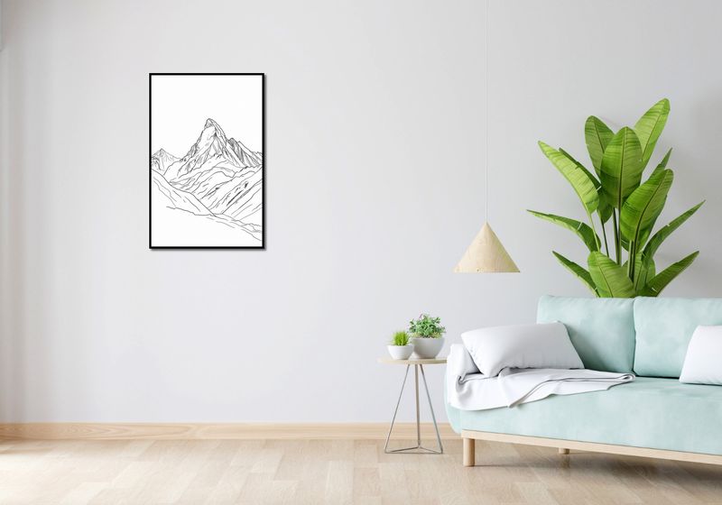 Plakat 53x81cm Górski Szkic zdjęcie 4