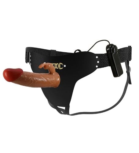 Wibrujący strap-on z króliczkiem na Arena.pl