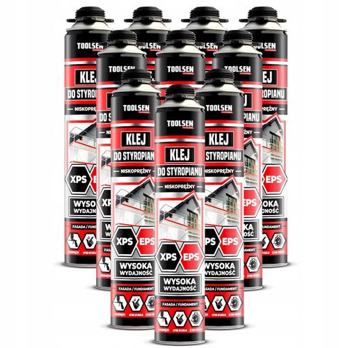 ZESTAW Piano KLEJ DO STYROPIANU EPS XPS Piana + PISTOLET + CZYŚCIK na Arena.pl