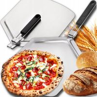 ŁOPATA DO PIZZY SKŁADANA SZUFLA TACA STAL NIERDZEWNA INOX PROFESJONALNA XXL