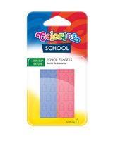 gumka do mazania 2 szt blister colorino - różowo-fioletowy