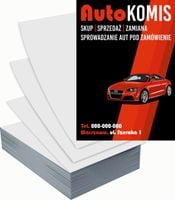 Ulotki A6 reklamowe firmowe 5000szt projekt w cenie AUTO KOMIS