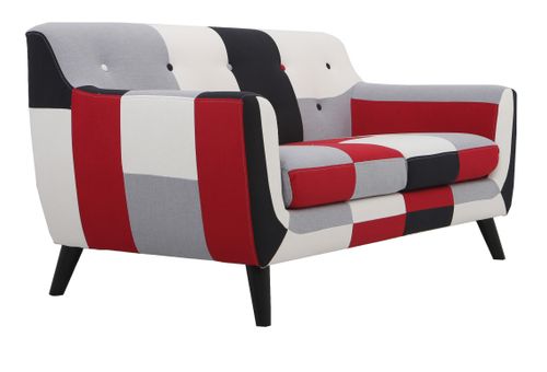 Sofa Attica patchwork dwuosobowa na Arena.pl