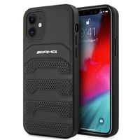 AMG AMHCP12SGSEBK iPhone 12 mini 5,4" czarny/black hardcase Leather