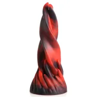 xr brands twisted tongues silikonowy model intymny czarno-czerwony
