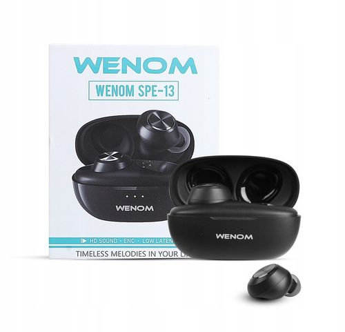 SŁUCHAWKI BEZPRZEWODOWE DOKANAŁOWE SPE-13 BLUETOOTH WODOODPORNE 2 mikrofony na Arena.pl