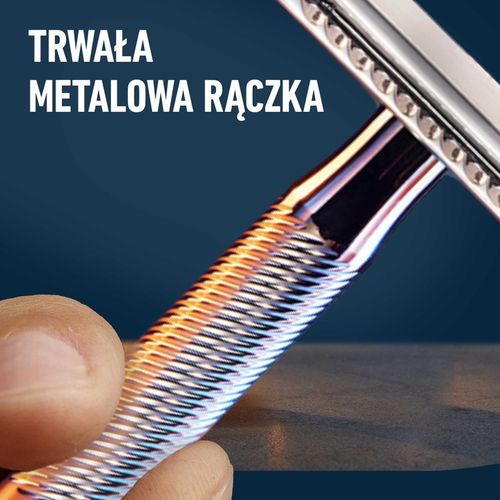 King C Gillette Double Edge, maszynka do golenia z metalową rączką na Arena.pl